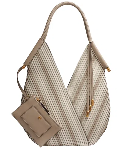 Donna Karan Baldwin Chevron Large Shoulder Bag In Multi