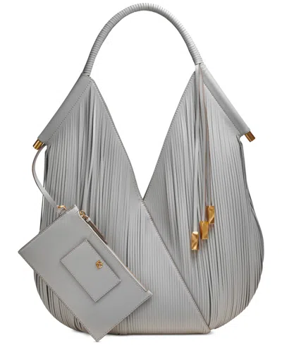 Donna Karan Baldwin Laser-cut Shoulder In Zinc