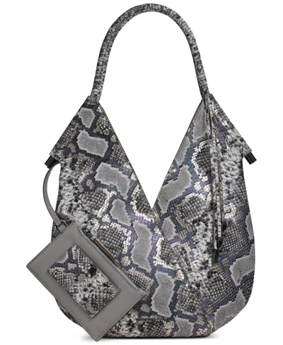 Donna Karan Baldwin Mini Shoulder In Python