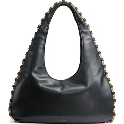 Donna Karan Batiste Shoulder Bag In Black/gold