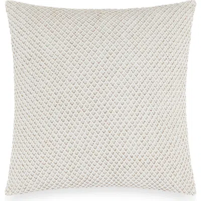 Donna Karan Beaded Netting Cotton & Linen Accent Pillow In Gray