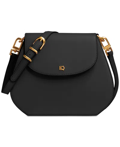 Donna Karan Bellerose Crossbody In Black,gold