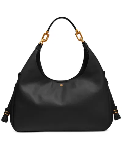 Donna Karan Bellerose Hobo In Black,gold