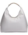 Donna Karan Bellmore Extra Large Hobo With Bezel Strap In White