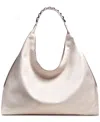 Donna Karan Bellmore Extra Large Hobo With Bezel Strap In Sand