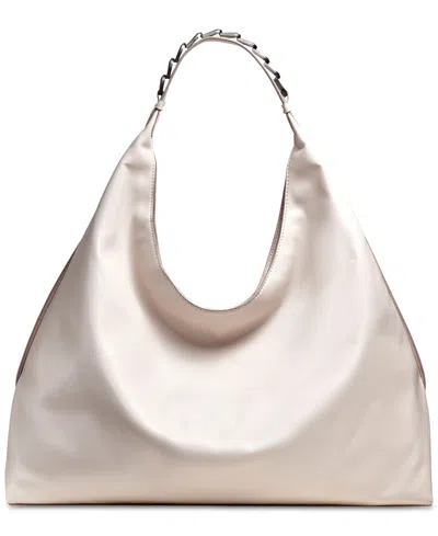 Donna Karan Bellmore Extra Large Hobo With Bezel Strap In Sand