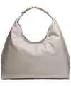 Donna Karan Bellmore Bezeled Hobo In Zinc