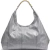 Donna Karan Bellmore Large Skipper Snake Hobo Bag In Sky Grey