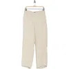 Donna Karan Belted High Waist Wide Leg Pants In Light City Khaki