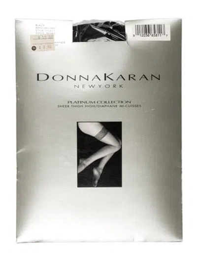 Pre-owned Donna Karan Black Medium Hosiery