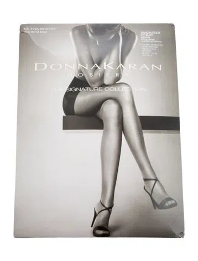 Pre-owned Donna Karan Black Nylon Tights