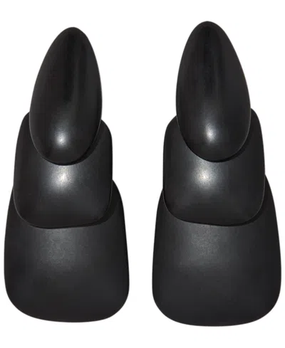 Donna Karan Black-tone Resin Linear Drop Earrings In Jet