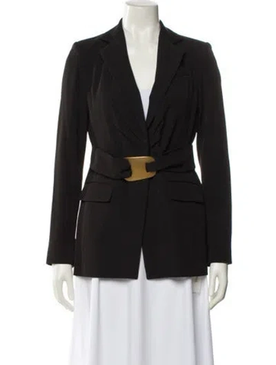 Pre-owned Donna Karan Blazer In Black
