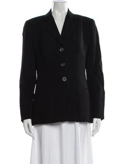 Pre-owned Donna Karan Blazer In Black