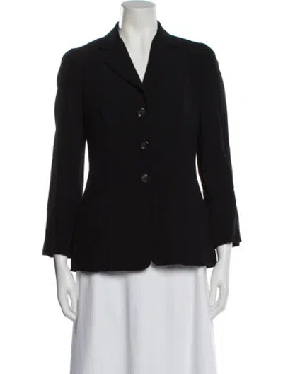 Pre-owned Donna Karan Blazer In Black