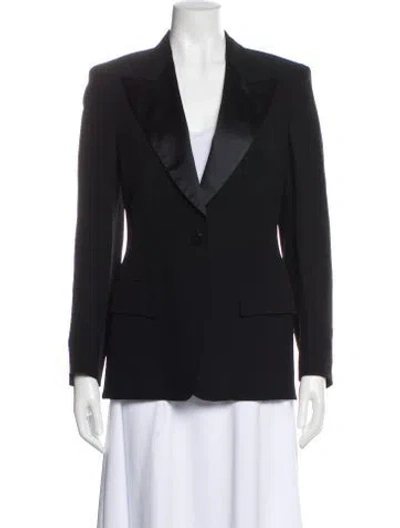 Pre-owned Donna Karan Blazer In Black