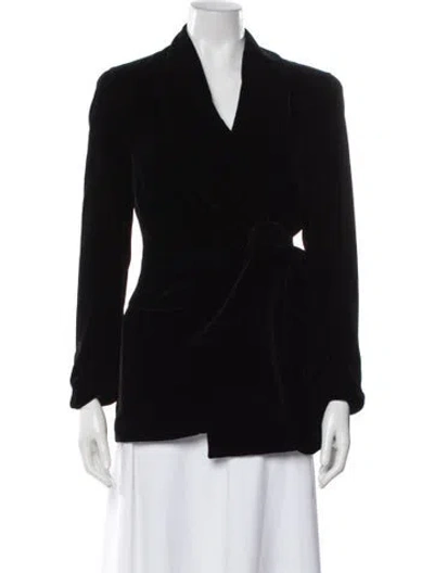 Pre-owned Donna Karan Blazer In Black