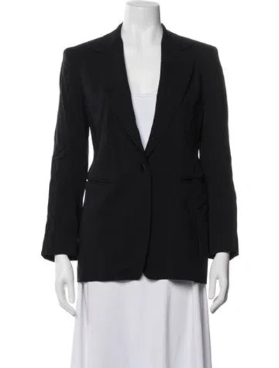 Pre-owned Donna Karan Blazer In Black