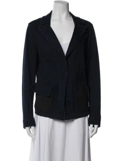 Pre-owned Donna Karan Blazer In Blue