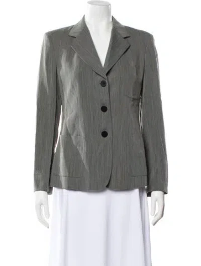 Pre-owned Donna Karan Blazer In Gray