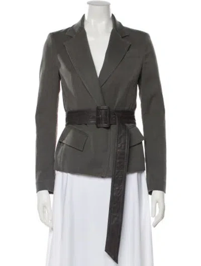 Pre-owned Donna Karan Blazer In Green