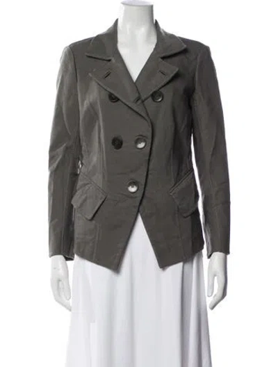Pre-owned Donna Karan Blazer In Grey