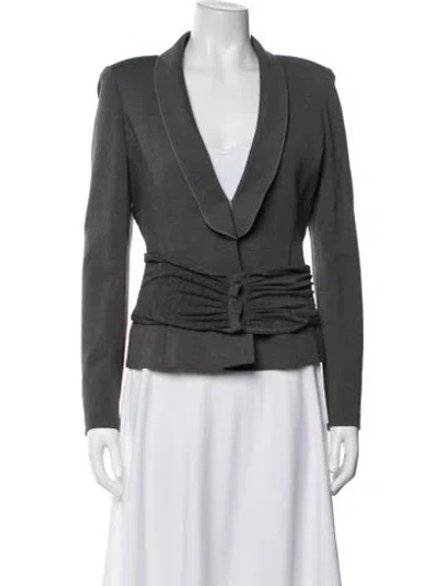 Pre-owned Donna Karan Blazer In Grey