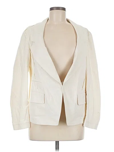 Pre-owned Donna Karan Blazer Jacket In White