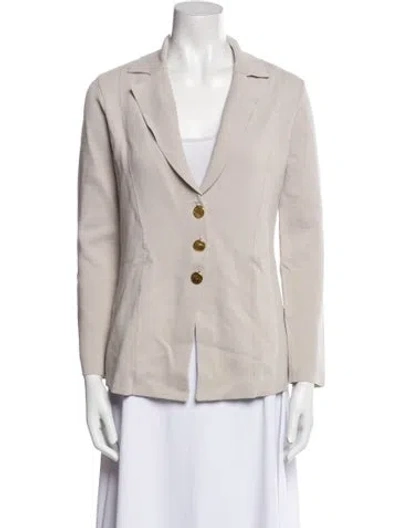 Pre-owned Donna Karan Blazer In Neutral