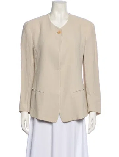 Pre-owned Donna Karan Blazer In Neutral