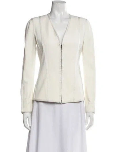 Pre-owned Donna Karan Blazer In Neutral
