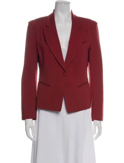Pre-owned Donna Karan Blazer In Red