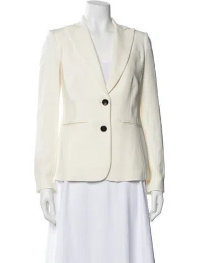Pre-owned Donna Karan Blazer In White