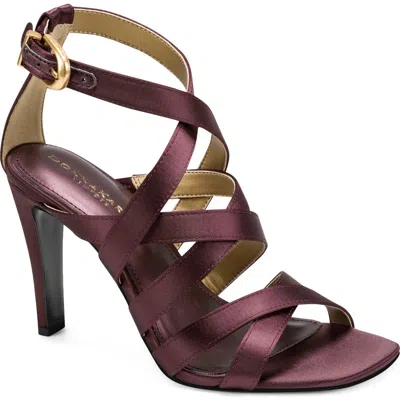Donna Karan Briarrose Ankle Strap Sandal In Burgundy