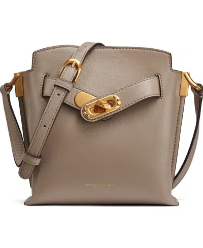 Donna Karan Bridgehampton Turnlock Crossbody In Brown