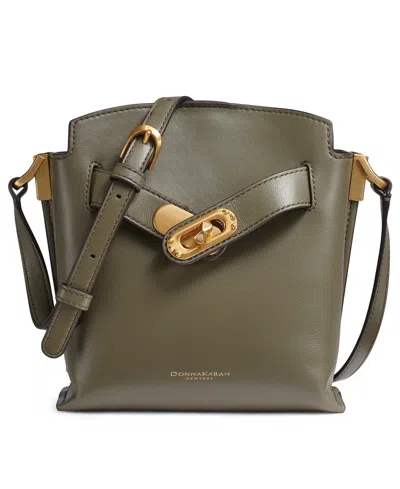 Donna Karan Bridgehampton Turnlock Crossbody In Brown