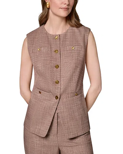 DONNA KARAN BUTTON FRONT VEST