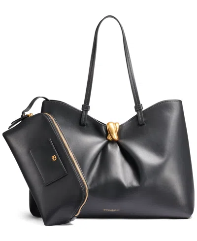 Donna Karan Cambric Large Tote Handbag In Black