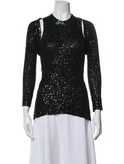 Pre-owned Donna Karan Cardigan Set Cashmere Sweater In Black