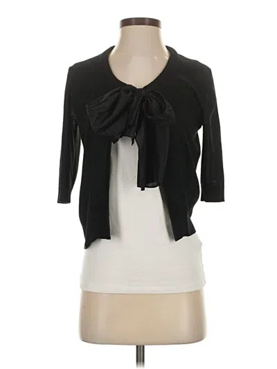 Pre-owned Donna Karan Cardigan Sweater In Black