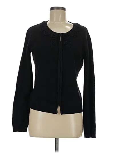 Pre-owned Donna Karan Cardigan Sweater In Black