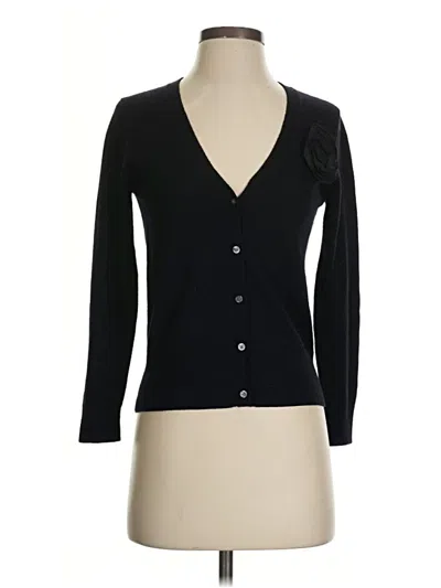Pre-owned Donna Karan Cardigan Sweater In Black