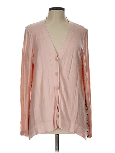 Pre-owned Donna Karan Cardigan Sweater In Pink