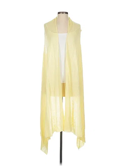 Pre-owned Donna Karan Cardigan Sweater In Yellow