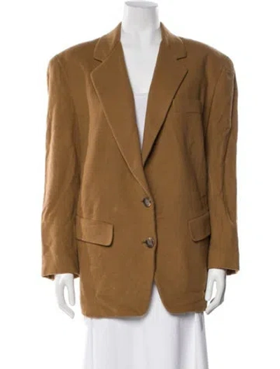 Pre-owned Donna Karan Cashmere Blazer In Neutral