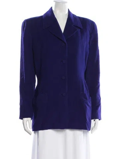 Pre-owned Donna Karan Cashmere Blazer In Purple