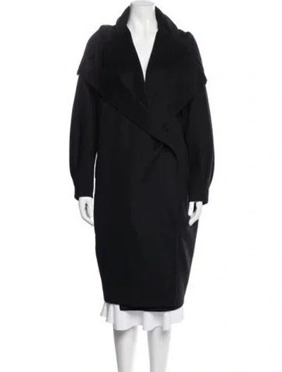 Pre-owned Donna Karan Cashmere Coat In Black
