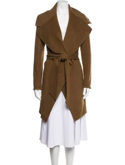 Pre-owned Donna Karan Cashmere Coat In Brown