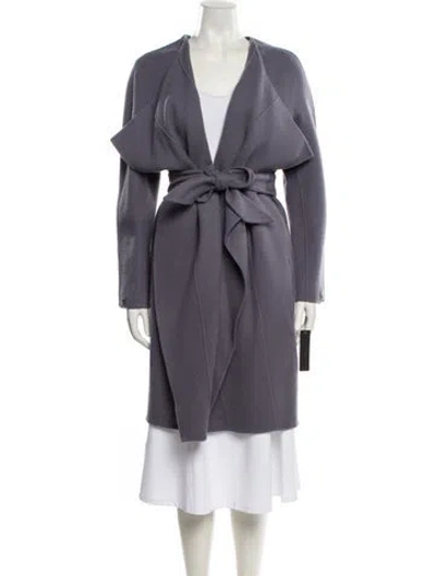 Pre-owned Donna Karan Cashmere Coat In Purple