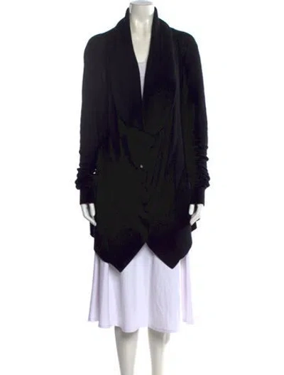 Pre-owned Donna Karan Cashmere Cowl Neck Sweater In Black